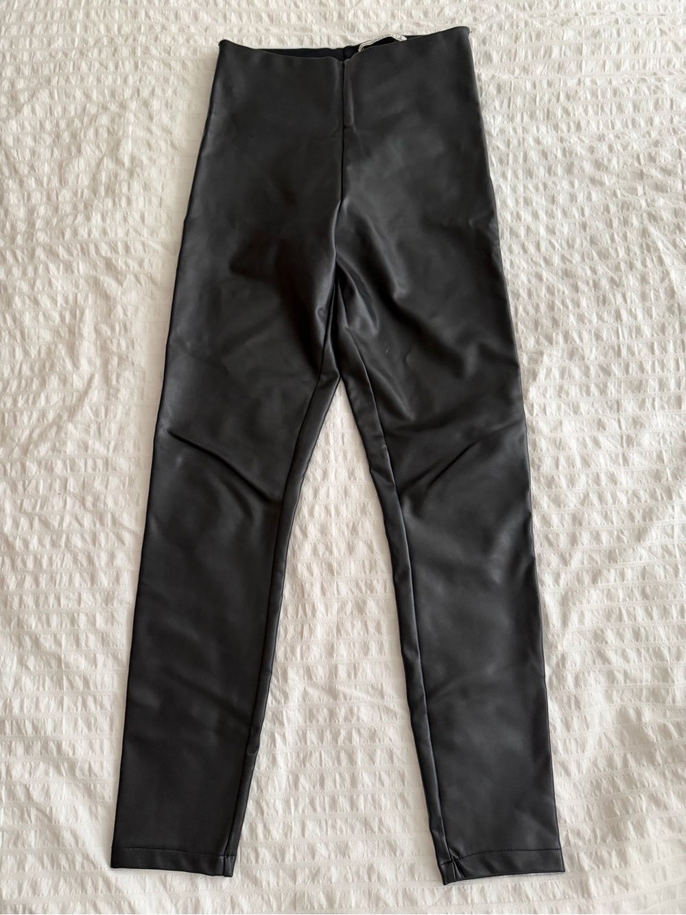 Abercrombie & Fitch Vegan Leather Leggings Black Size S